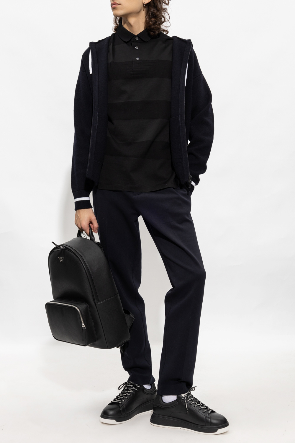 SchaferandweinerShops TW - Black Hooded cardigan Emporio